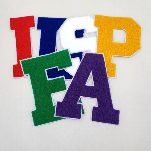 Large inch chenille letters - large,